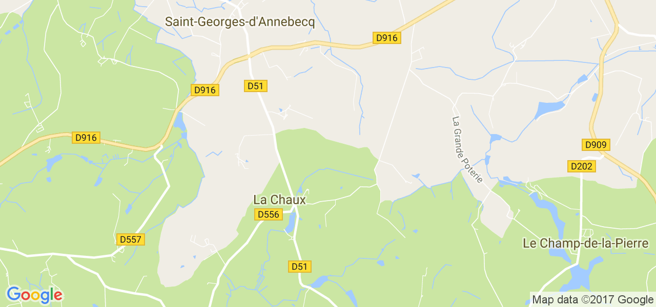 map de la ville de La Chaux