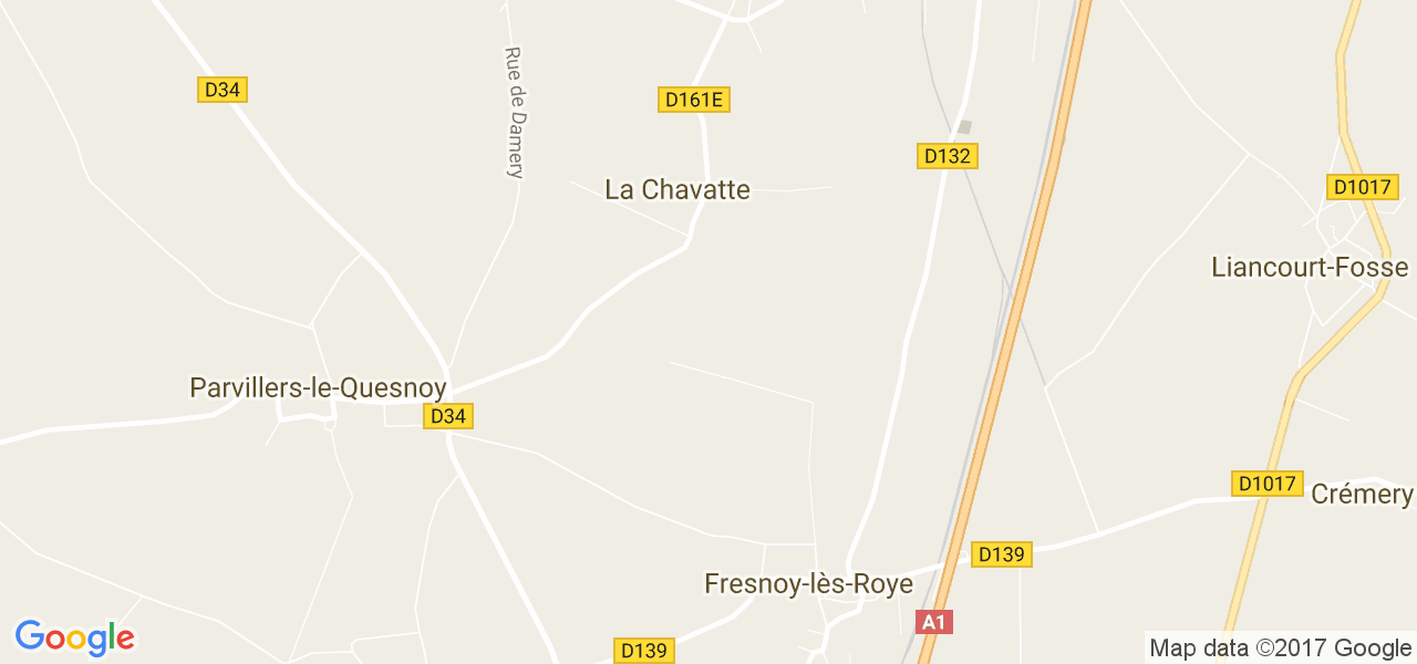 map de la ville de La Chavatte