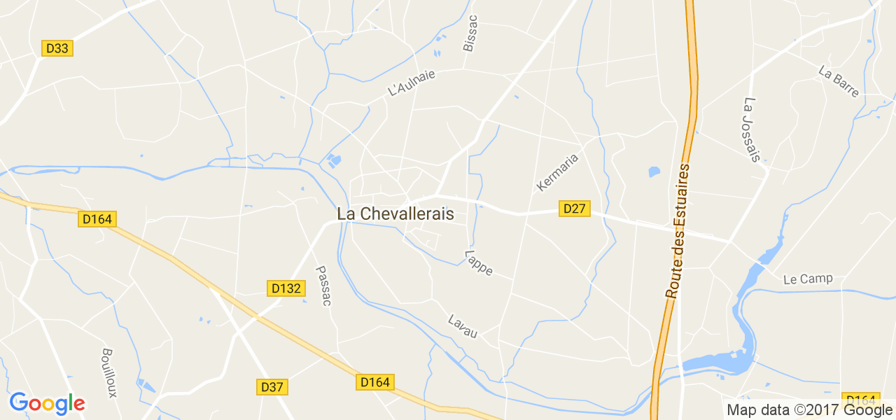 map de la ville de La Chevallerais