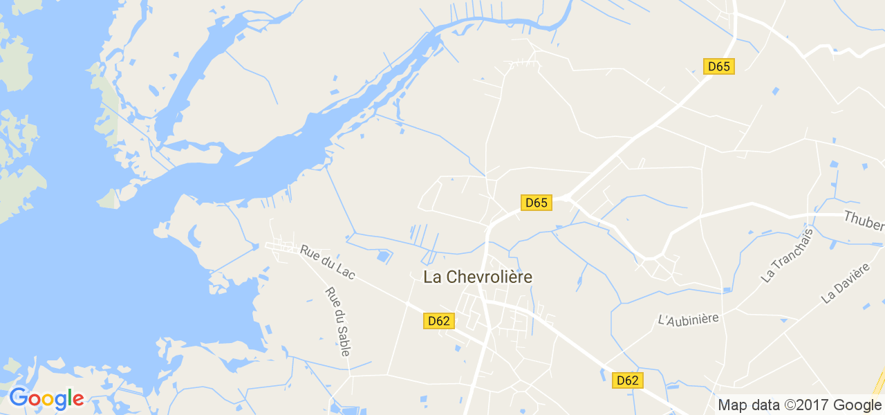 map de la ville de La Chevrolière