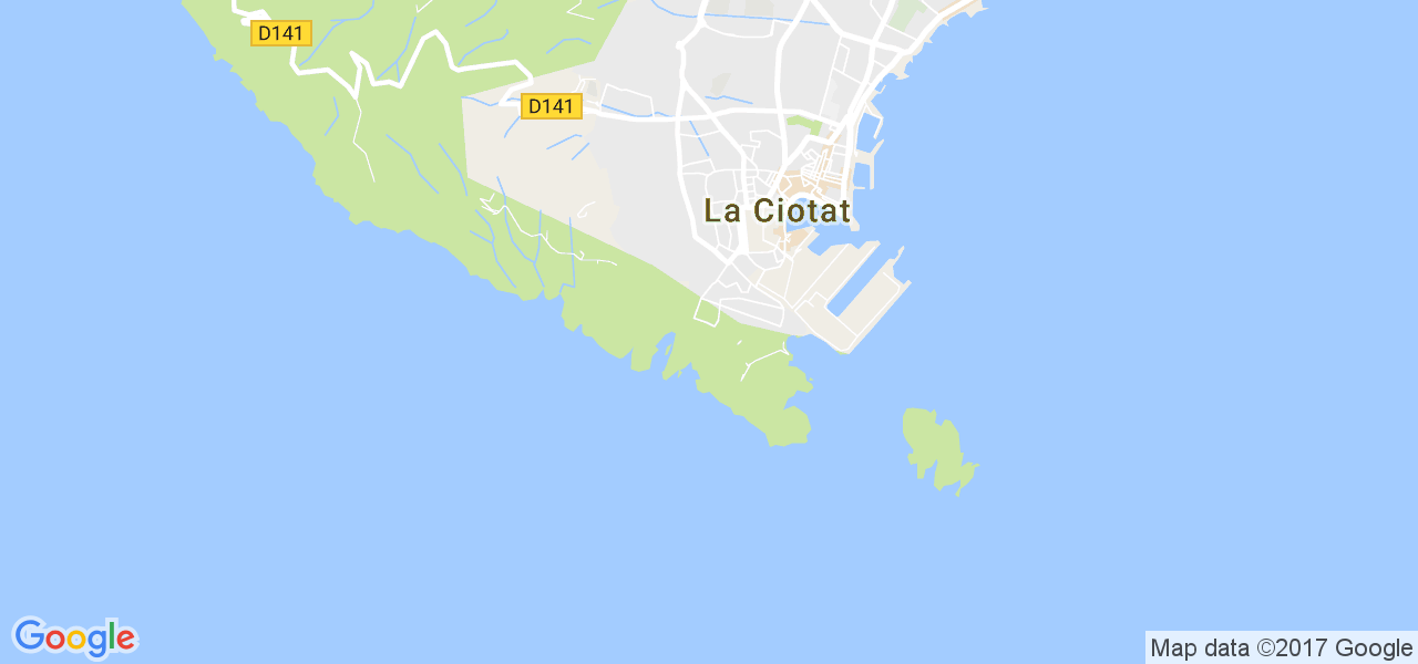 map de la ville de La Ciotat