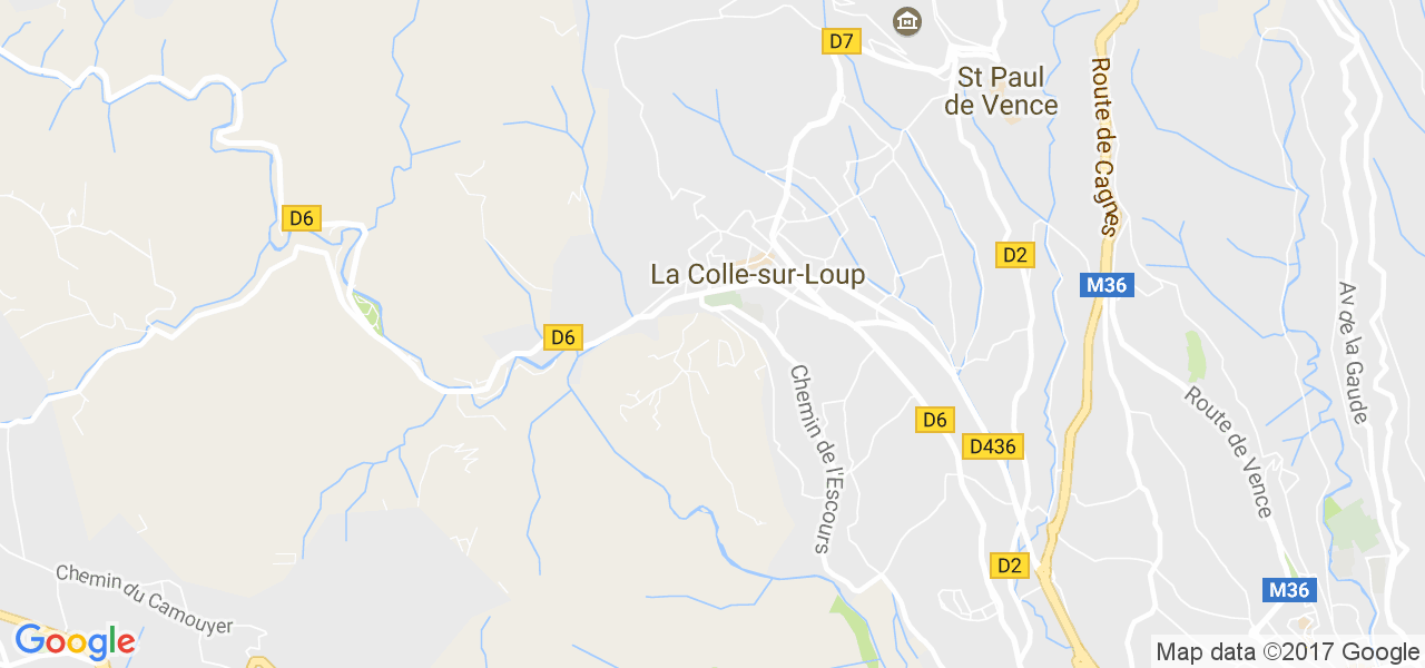 map de la ville de La Colle-sur-Loup