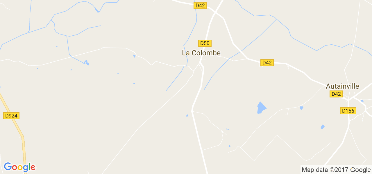 map de la ville de La Colombe