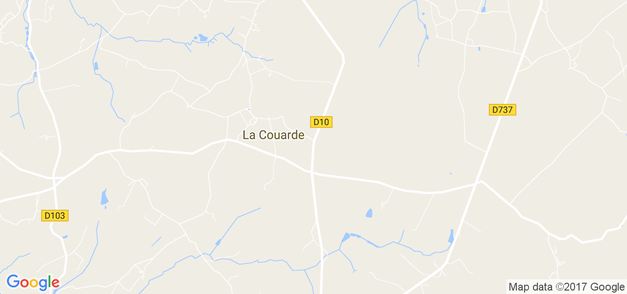 map de la ville de La Couarde