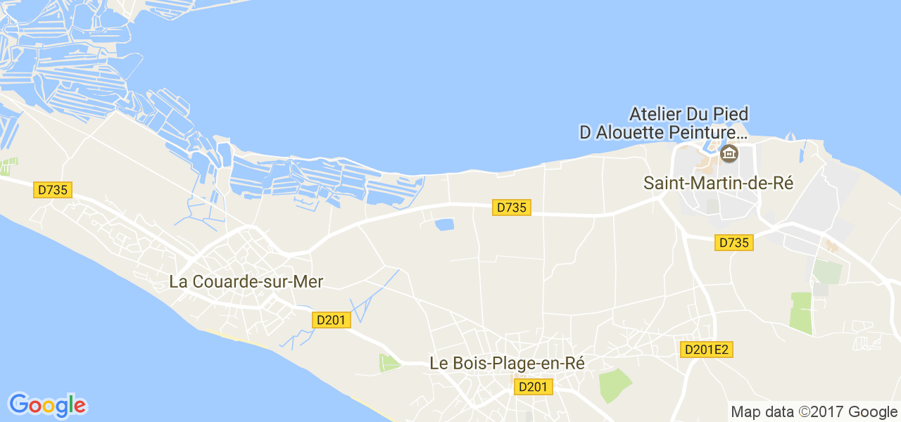 map de la ville de La Couarde-sur-Mer