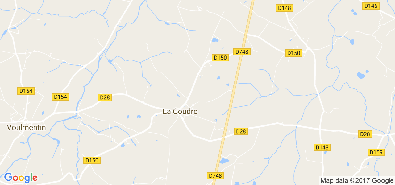 map de la ville de La Coudre