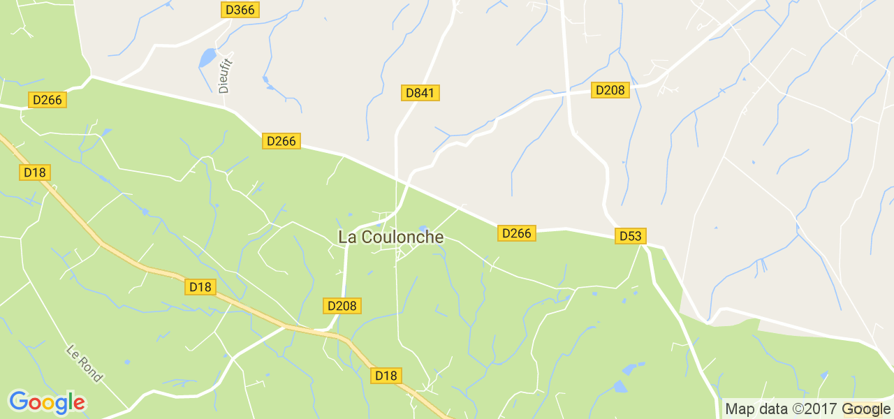 map de la ville de La Coulonche