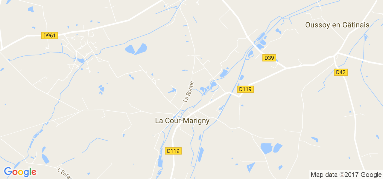 map de la ville de La Cour-Marigny