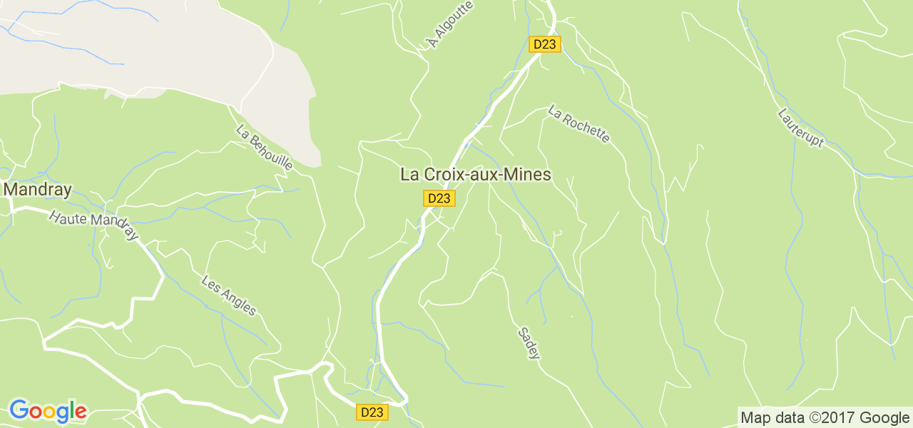 map de la ville de La Croix-aux-Mines