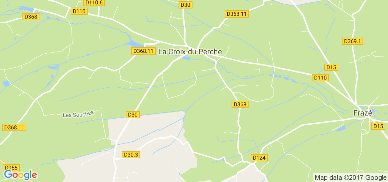 map de la ville de La Croix-du-Perche