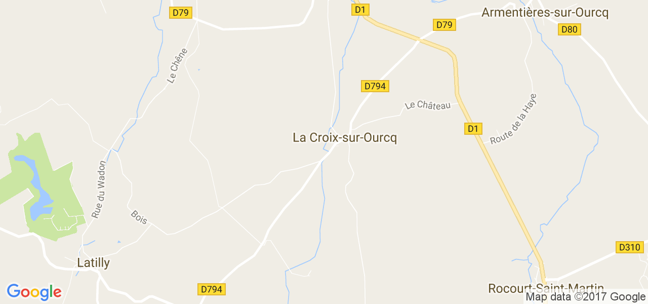 map de la ville de La Croix-sur-Ourcq