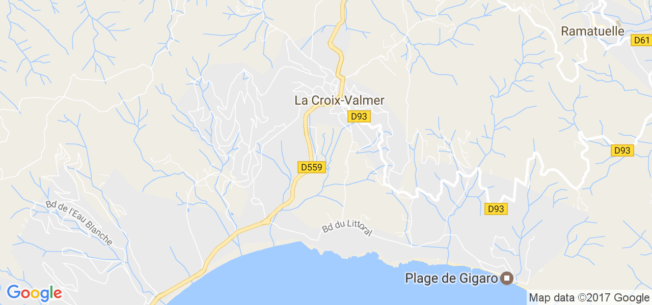 map de la ville de La Croix-Valmer
