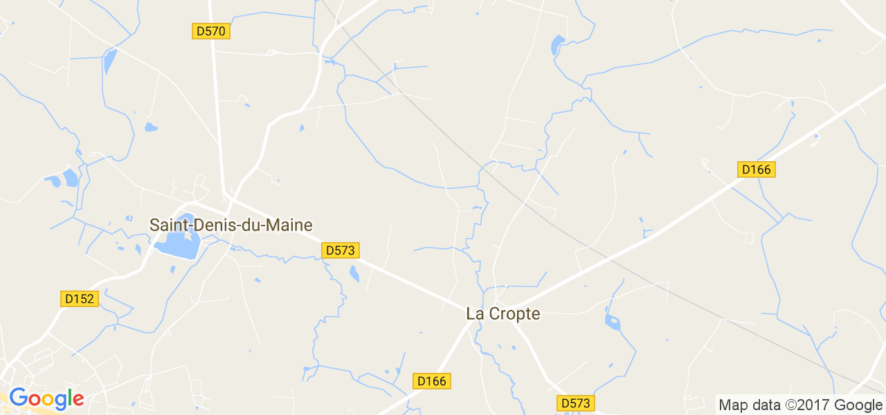 map de la ville de La Cropte