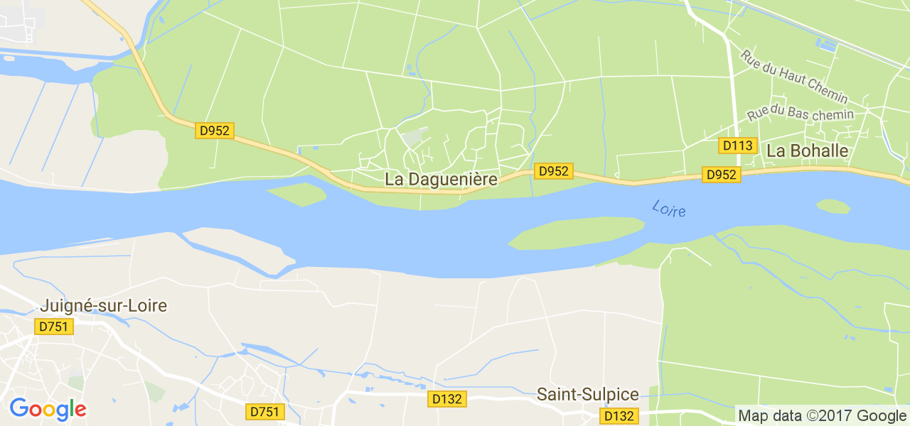 map de la ville de La Daguenière