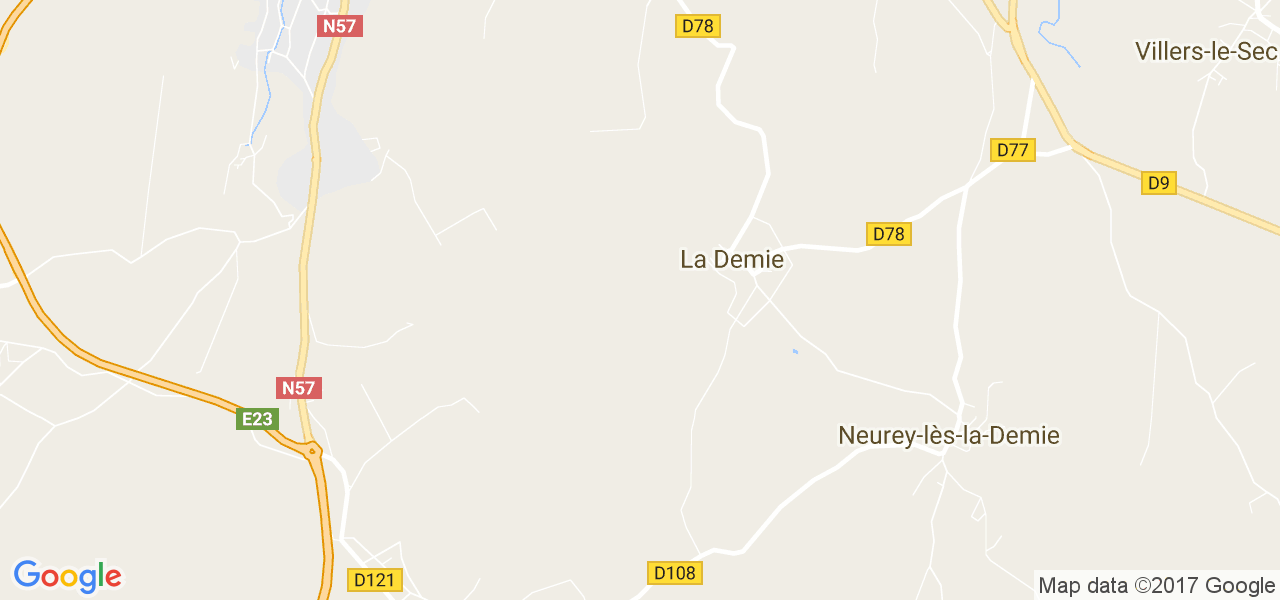 map de la ville de La Demie