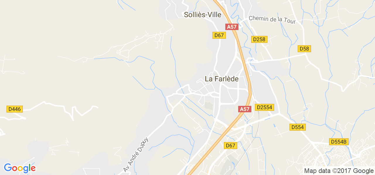 map de la ville de La Farlède