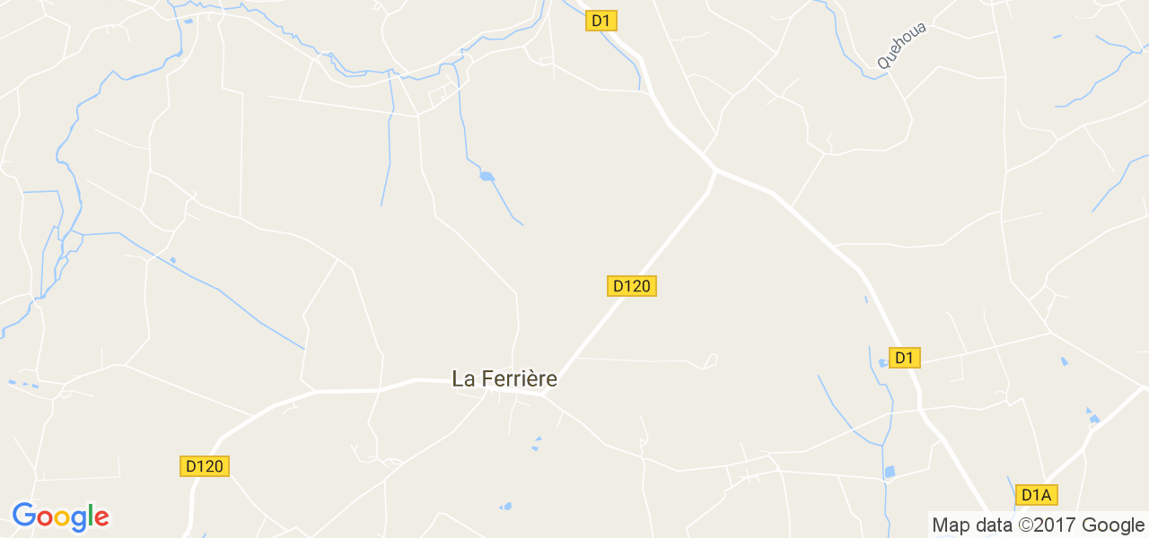 map de la ville de La Ferrière