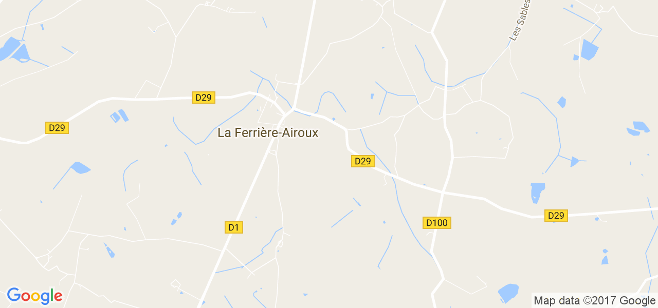 map de la ville de La Ferrière-Airoux