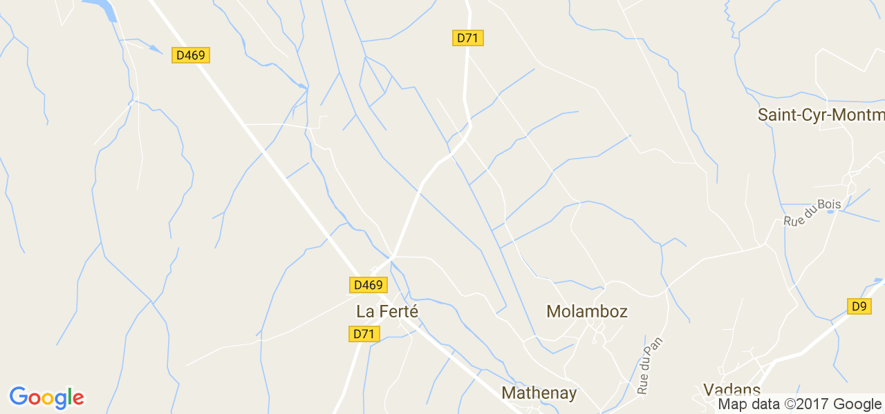 map de la ville de La Ferté