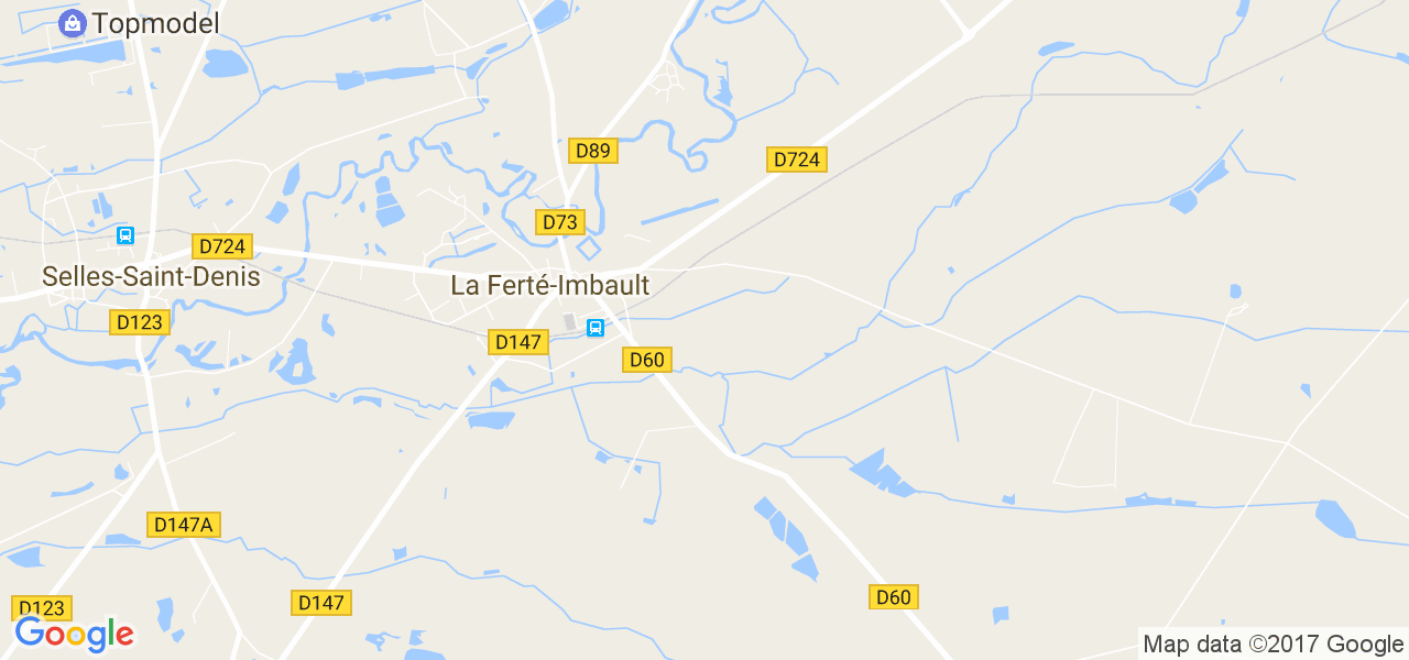 map de la ville de La Ferté-Imbault