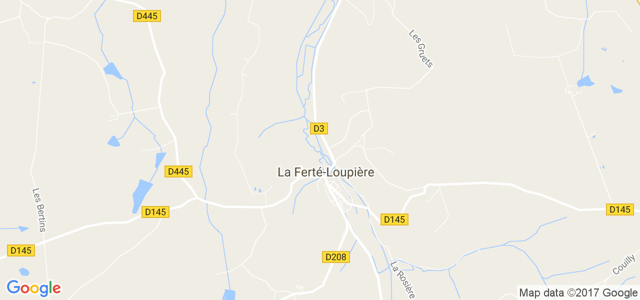 map de la ville de La Ferté-Loupière