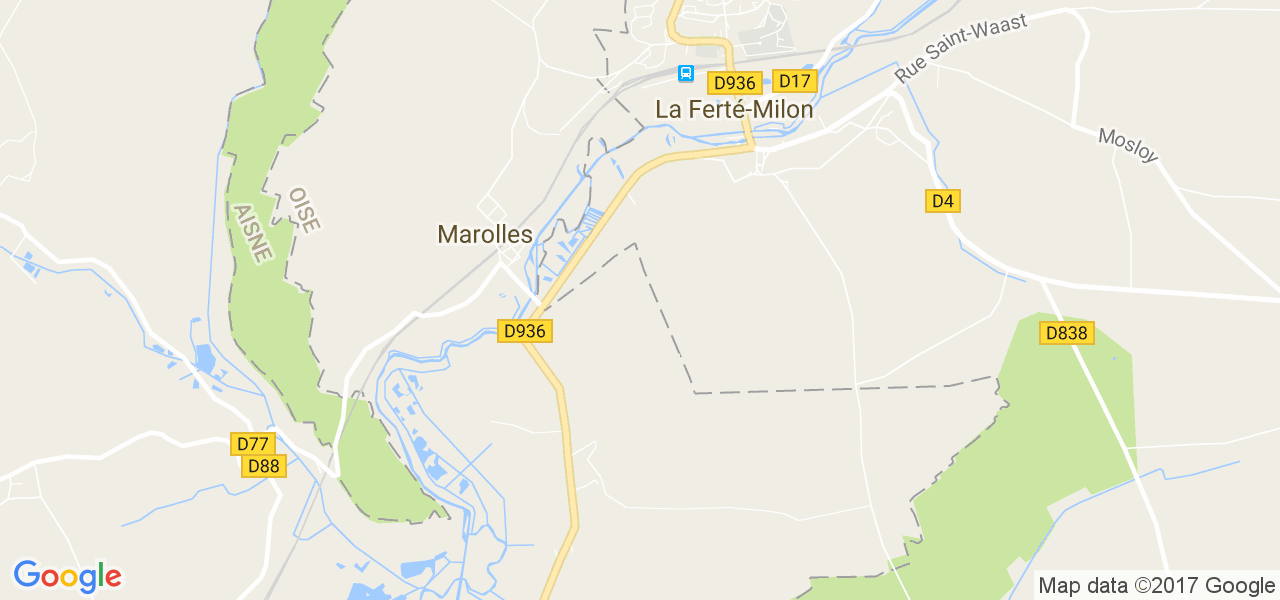 map de la ville de La Ferté-Milon