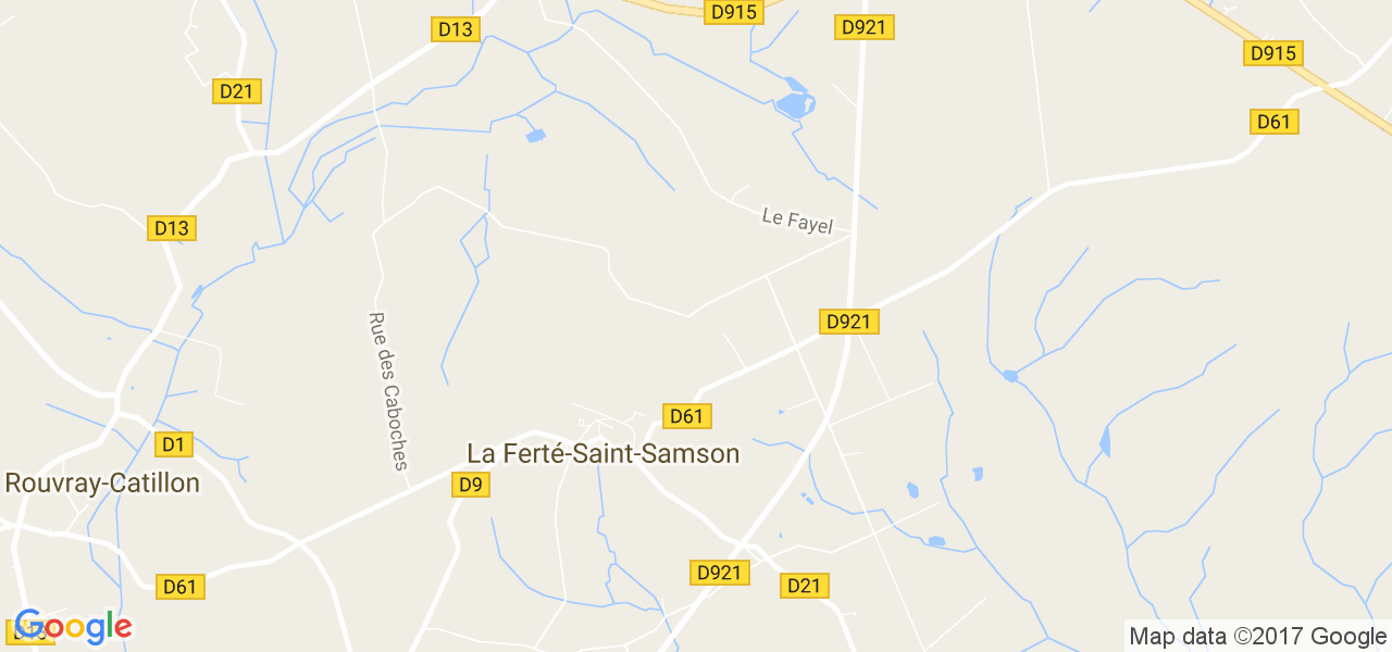 map de la ville de La Ferté-Saint-Samson