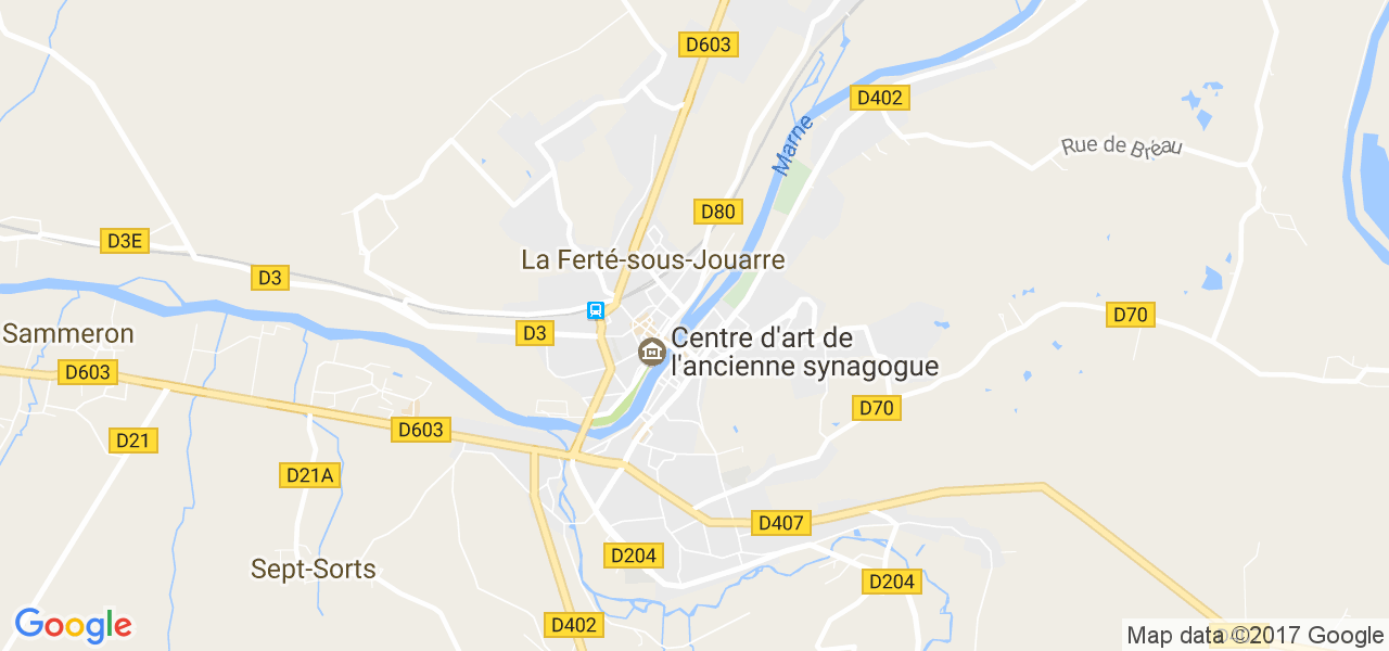 map de la ville de La Ferté-sous-Jouarre