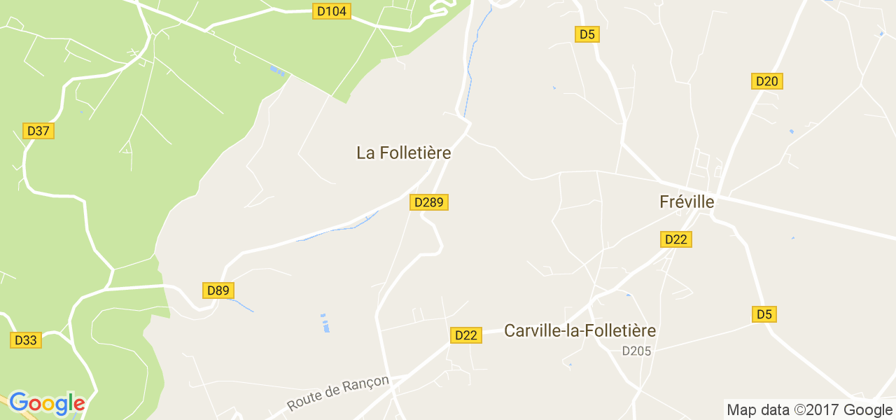 map de la ville de La Folletière