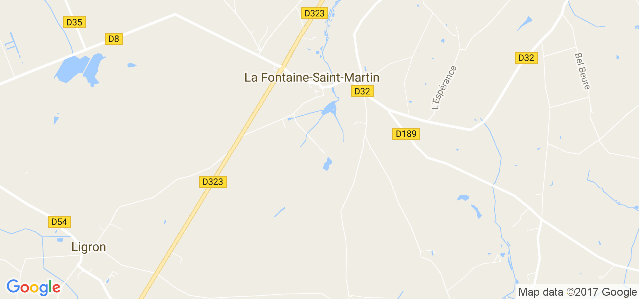 map de la ville de La Fontaine-Saint-Martin