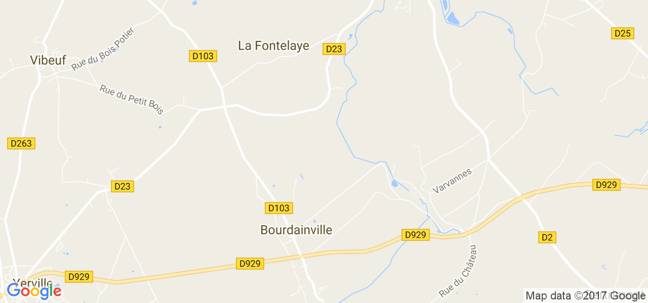 map de la ville de La Fontelaye