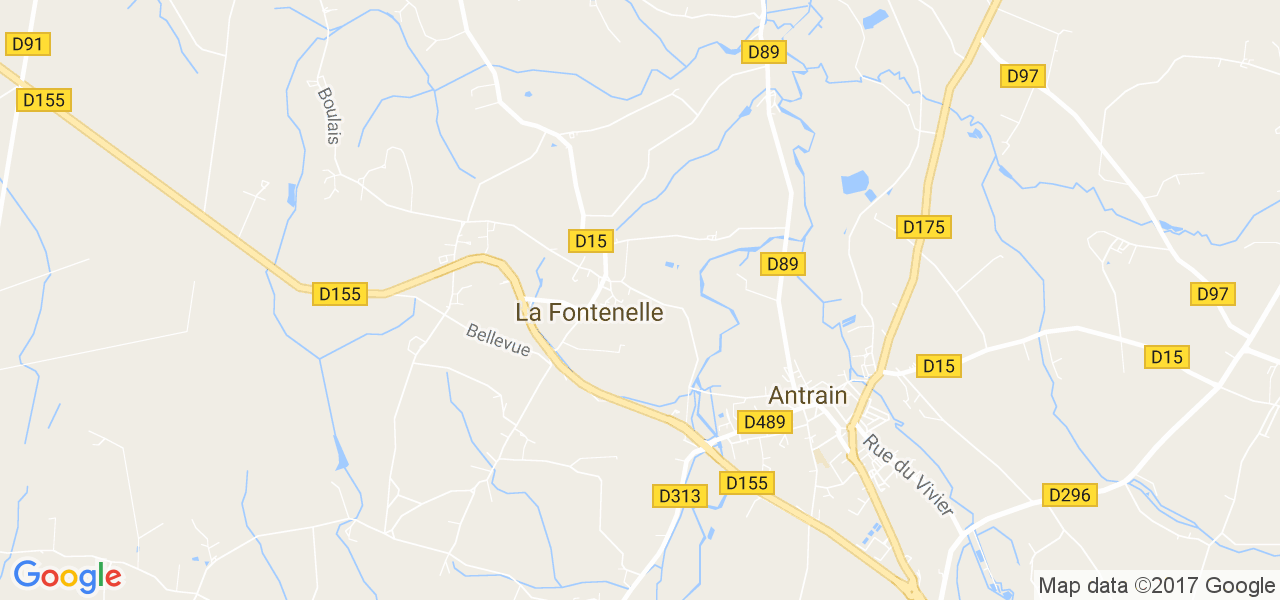 map de la ville de La Fontenelle