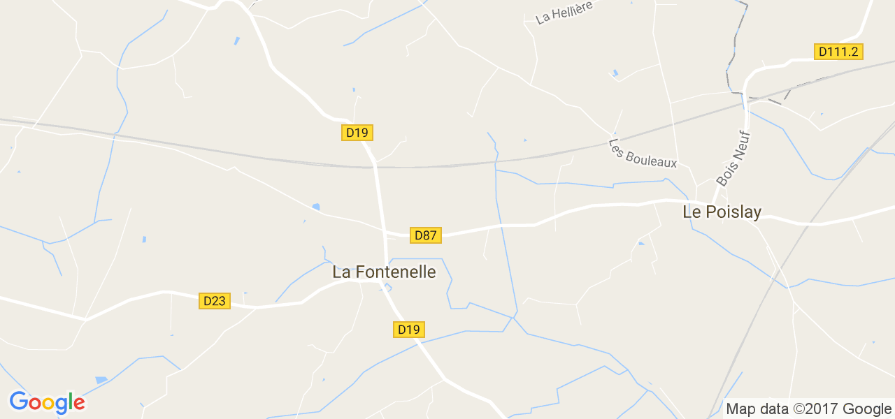 map de la ville de La Fontenelle