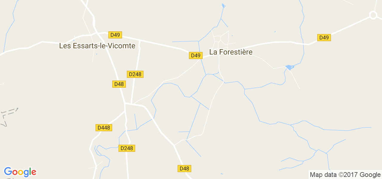 map de la ville de La Forestière