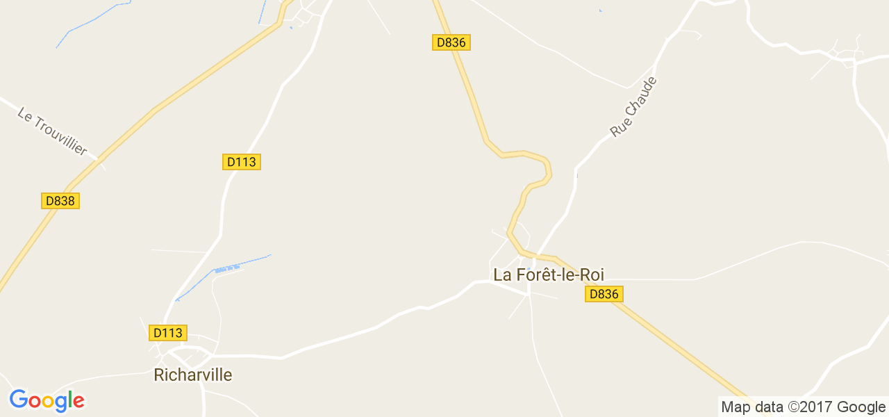 map de la ville de La Forêt-le-Roi