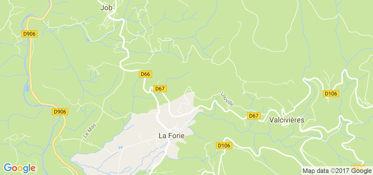 map de la ville de La Forie