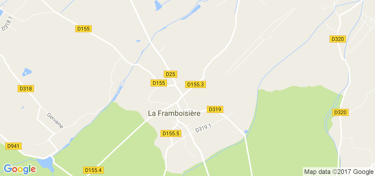 map de la ville de La Framboisière