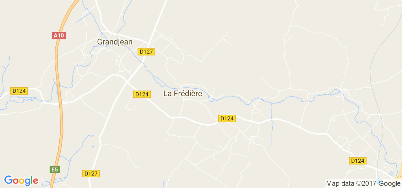 map de la ville de La Frédière