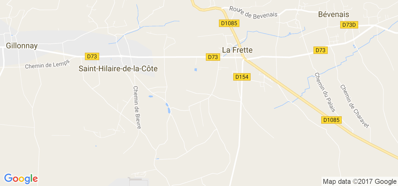 map de la ville de La Frette