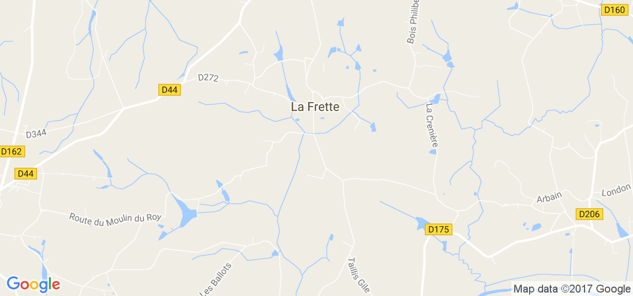 map de la ville de La Frette