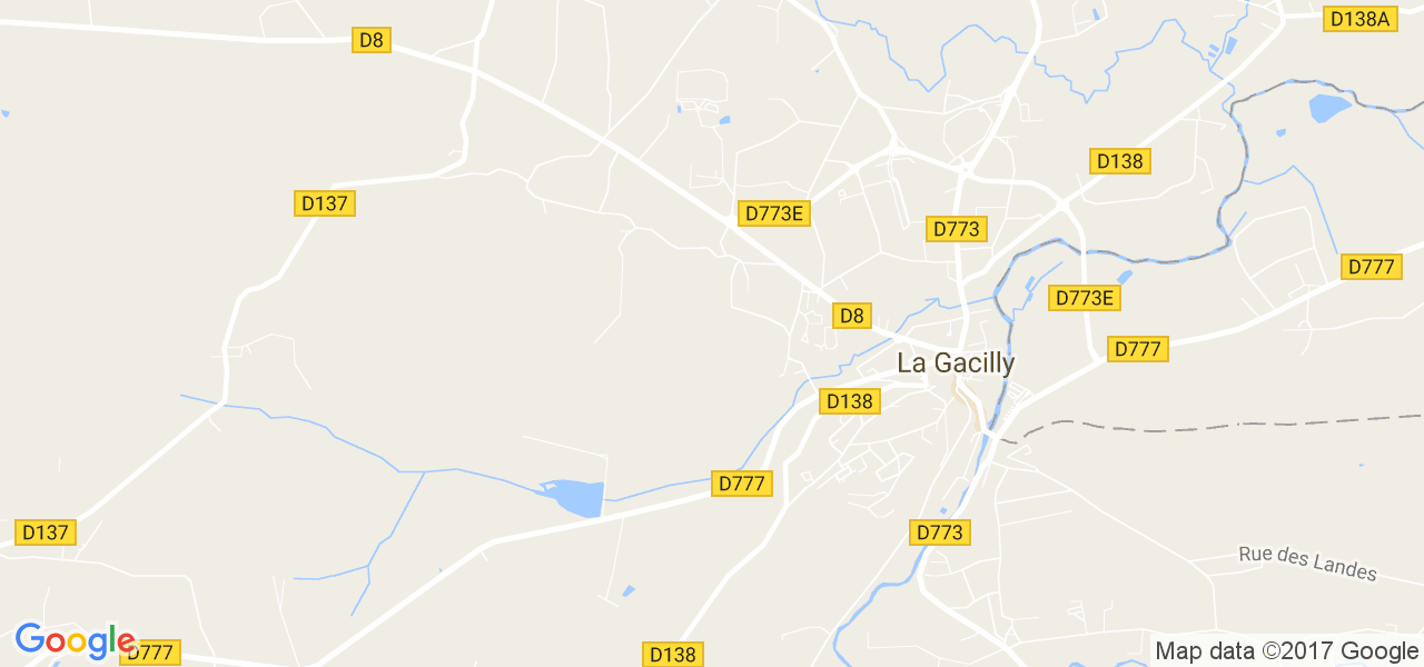 map de la ville de La Gacilly