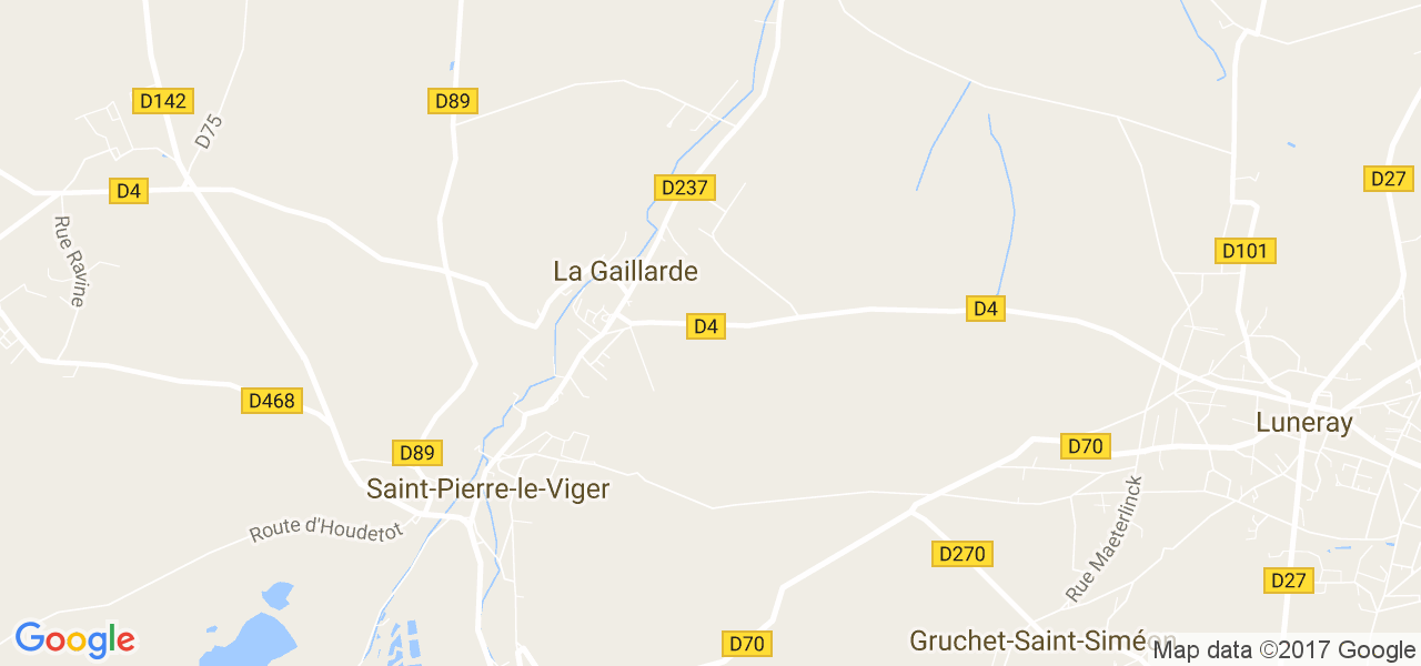 map de la ville de La Gaillarde