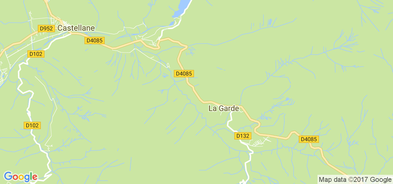 map de la ville de La Garde