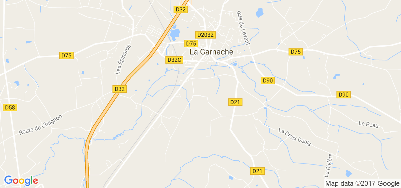 map de la ville de La Garnache