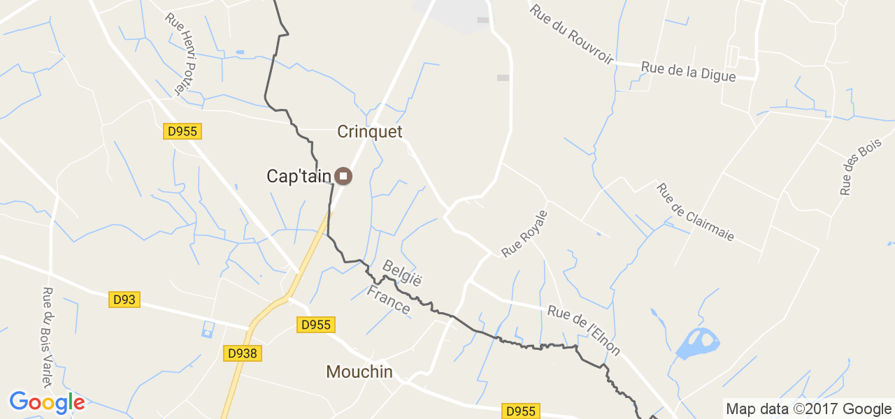 map de la ville de La Glanerie