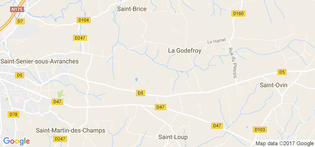 map de la ville de La Godefroy