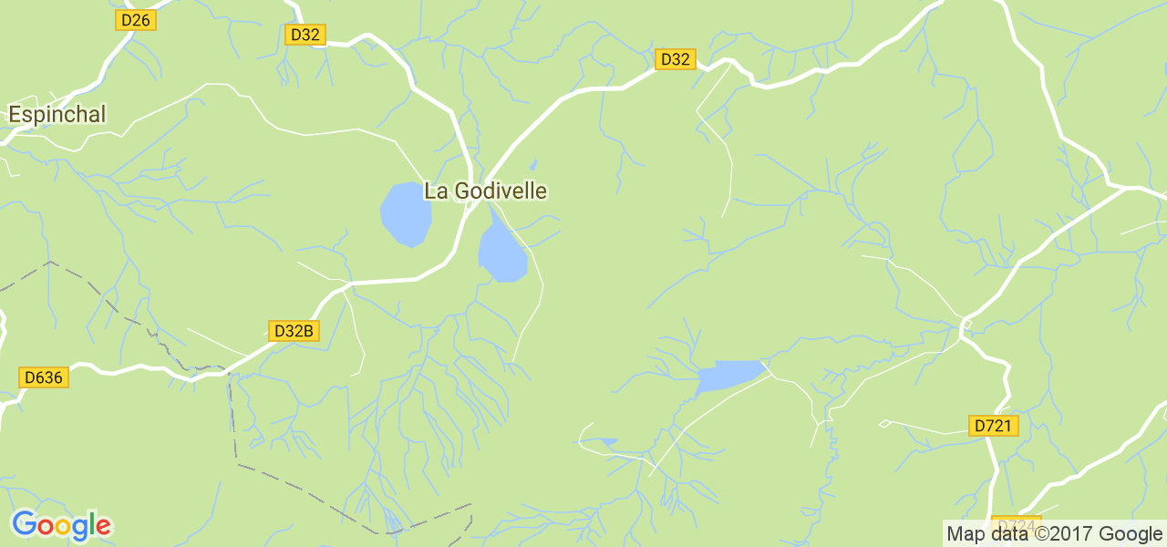 map de la ville de La Godivelle