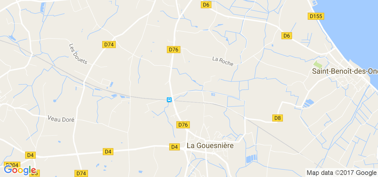 map de la ville de La Gouesnière