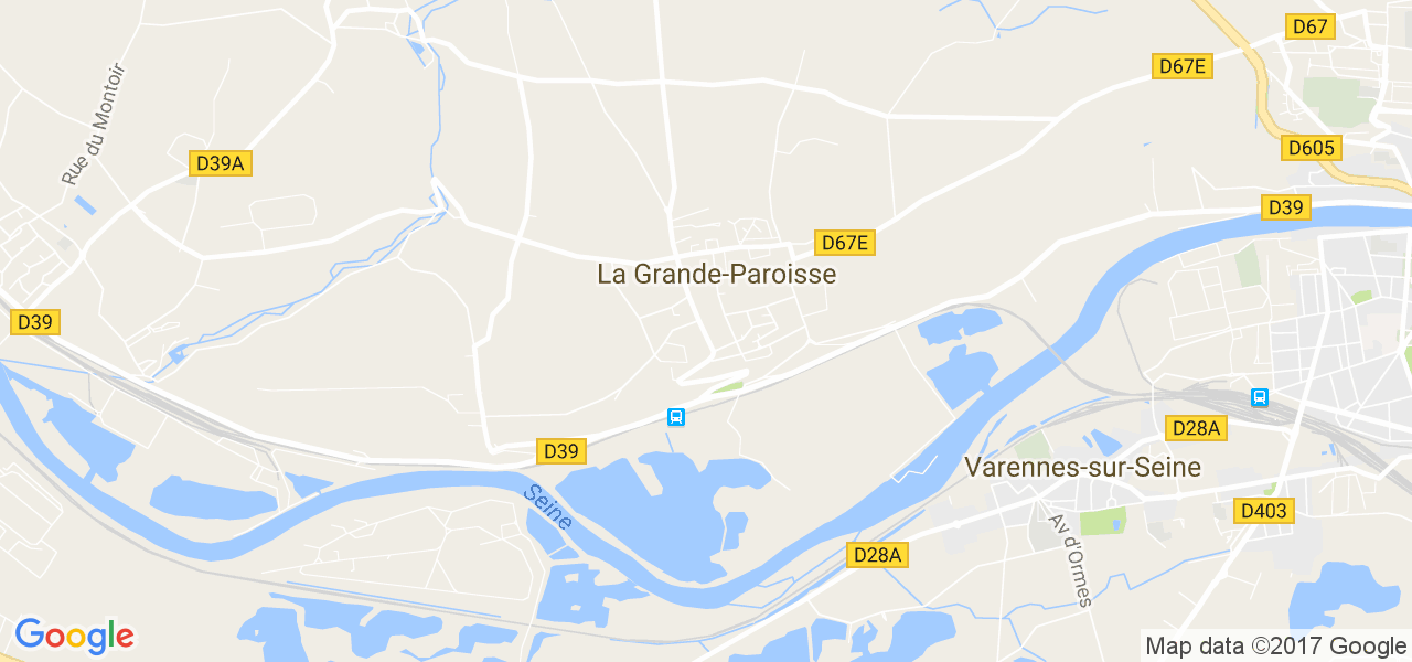 map de la ville de La Grande-Paroisse