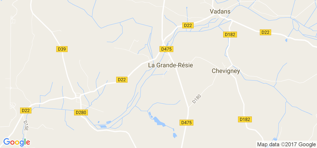 map de la ville de La Grande-Résie